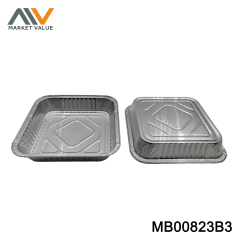 Aluminum BBQ Pan Square in Polbag