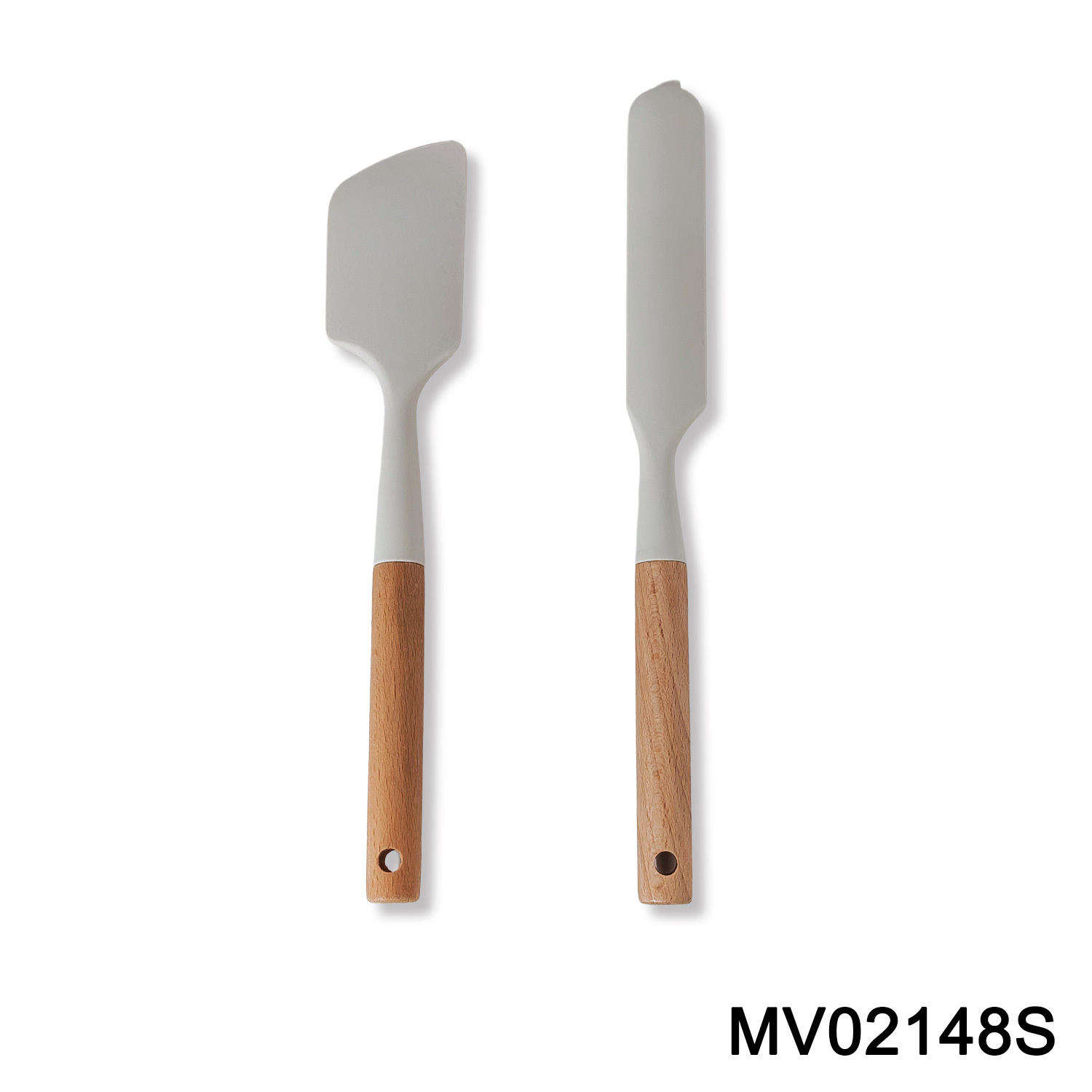 12" SPATULA SILICONE Beech Handle