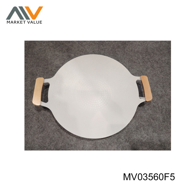 34/38CM CAST ALUINIUM STEAK PAN WITH SILICONE HANDLE
