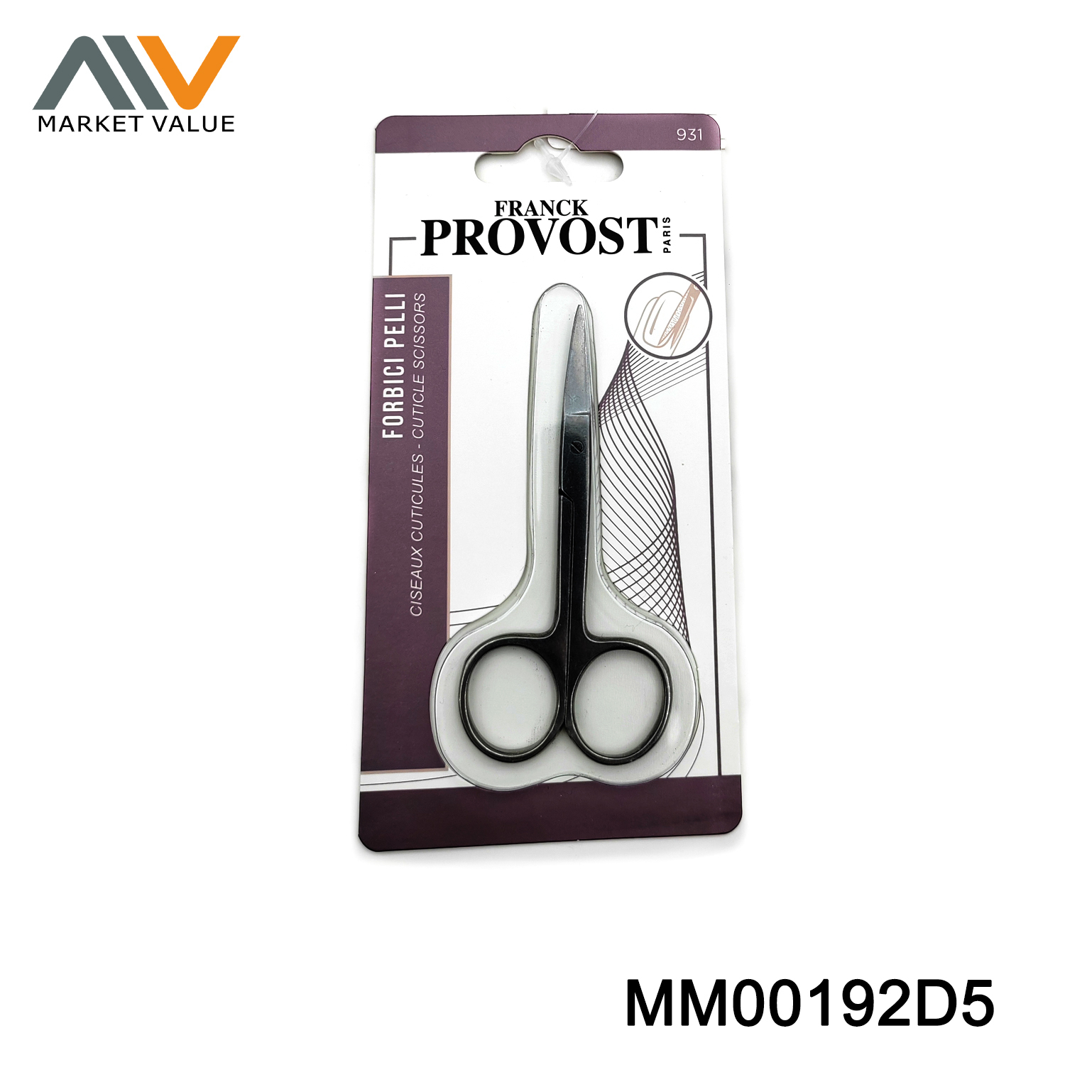 Curved Head Beauty Scissors,Sandwich Card