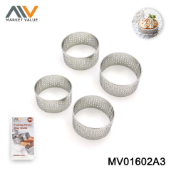 4PK SS Muffin Round Mould IN Colour Box