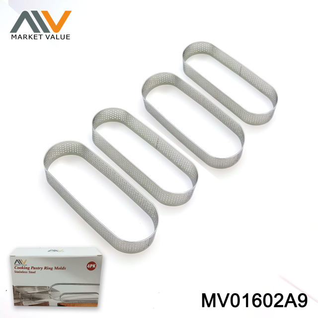 4PK SS Muffin Round Mould IN Colour Box