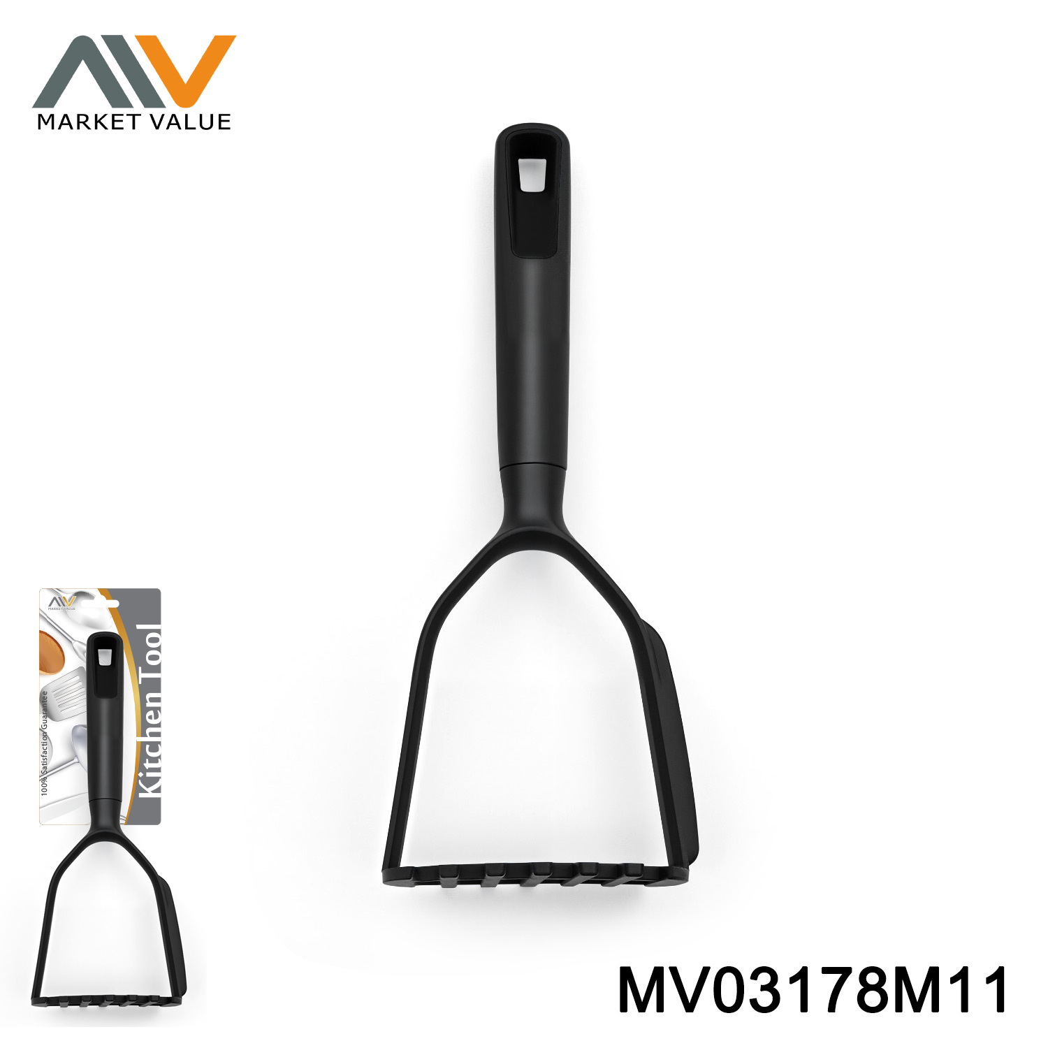 NYLON KITCHEN TOOLS POTATO PRESS with TPR with PP Handle TC