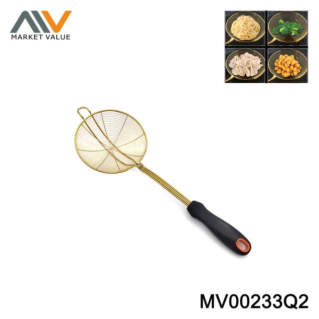 14/16CM S/S STRAINER IN PLASTIC HANDLE