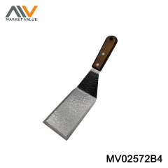 Wood Handle 3CR12 Embossed Flat-Mouth Sieve Shove