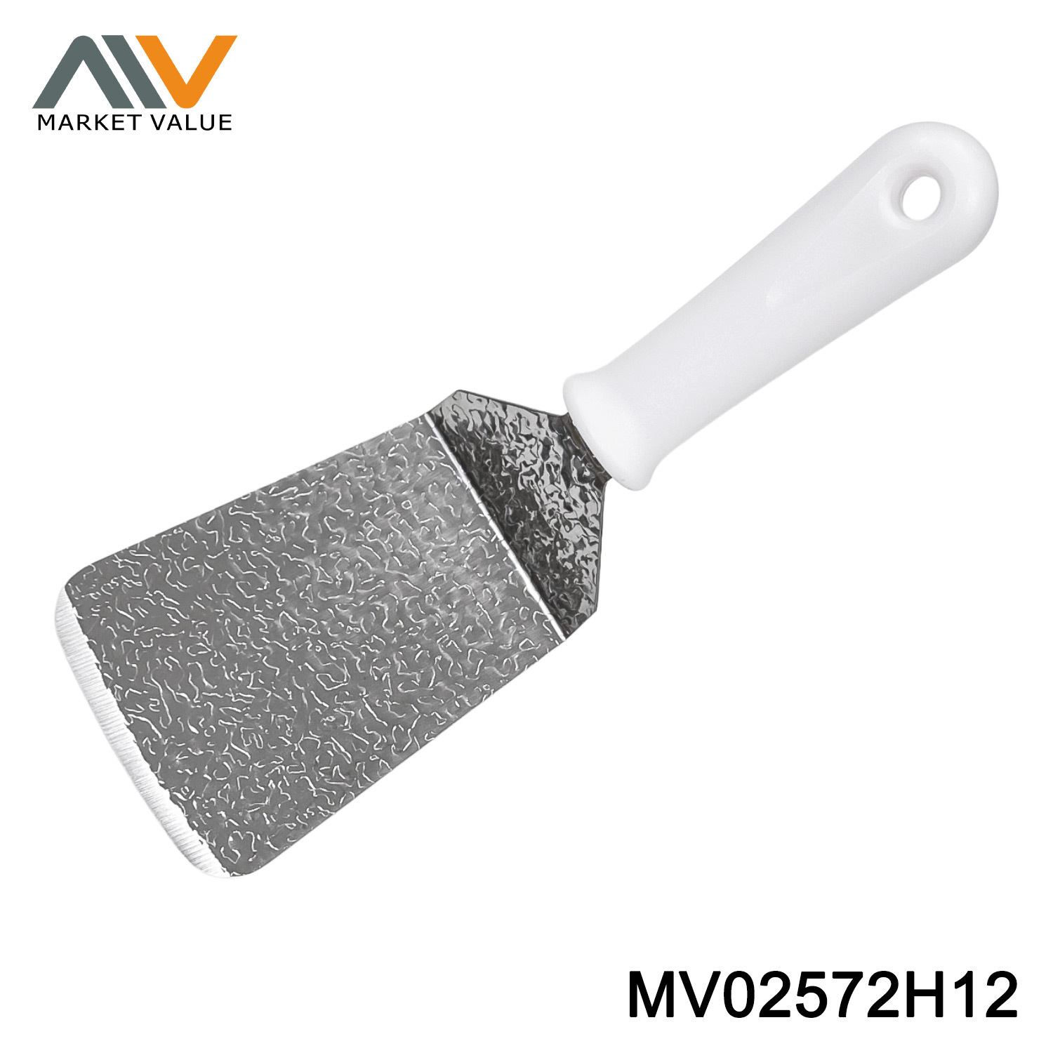 3CR12 Embossed Slanted Small Spatula