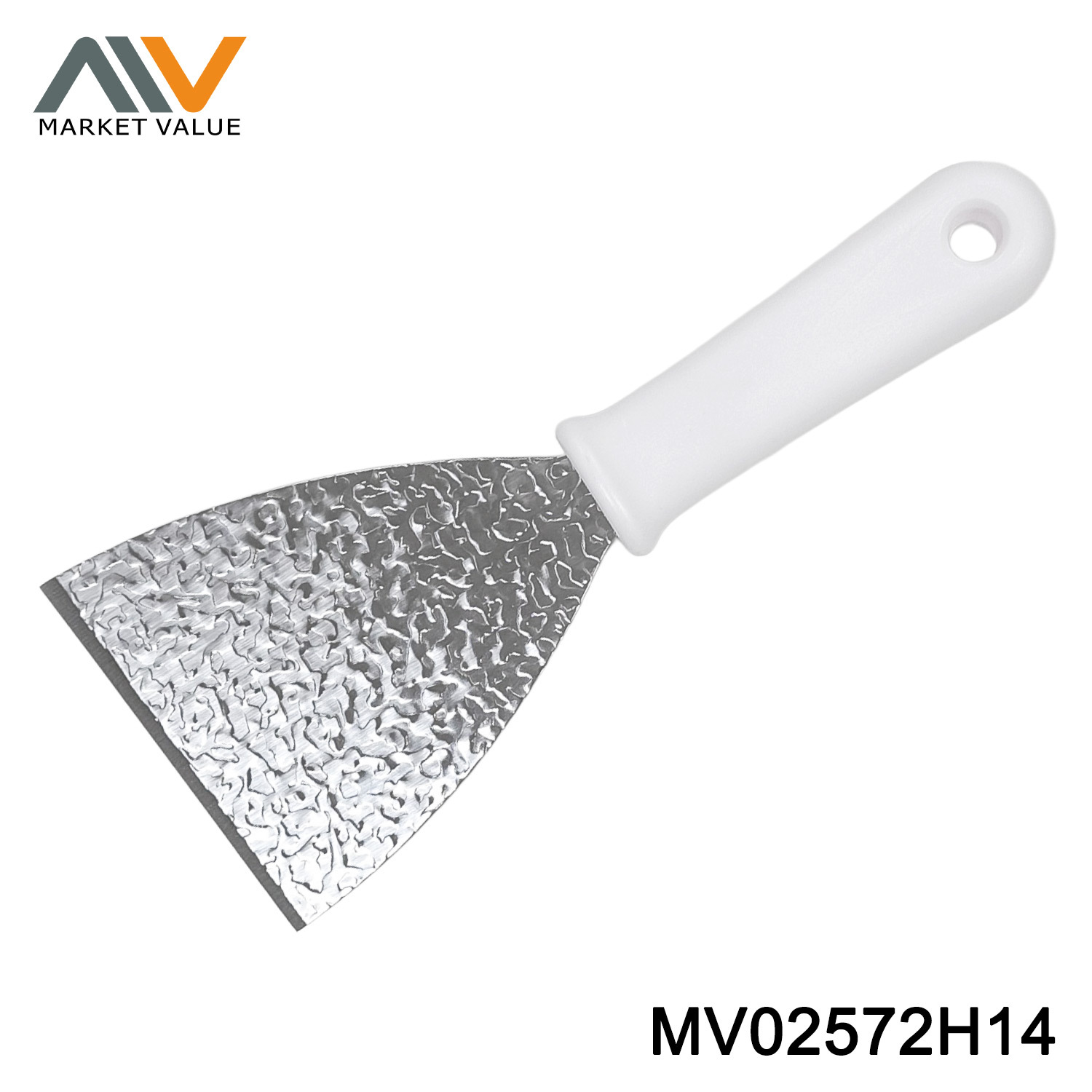 3CR12 Embossed Slanted Small Spatula