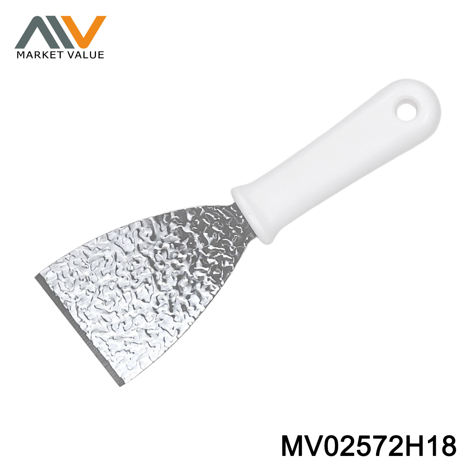 3CR12 Embossed Slanted Small Spatula