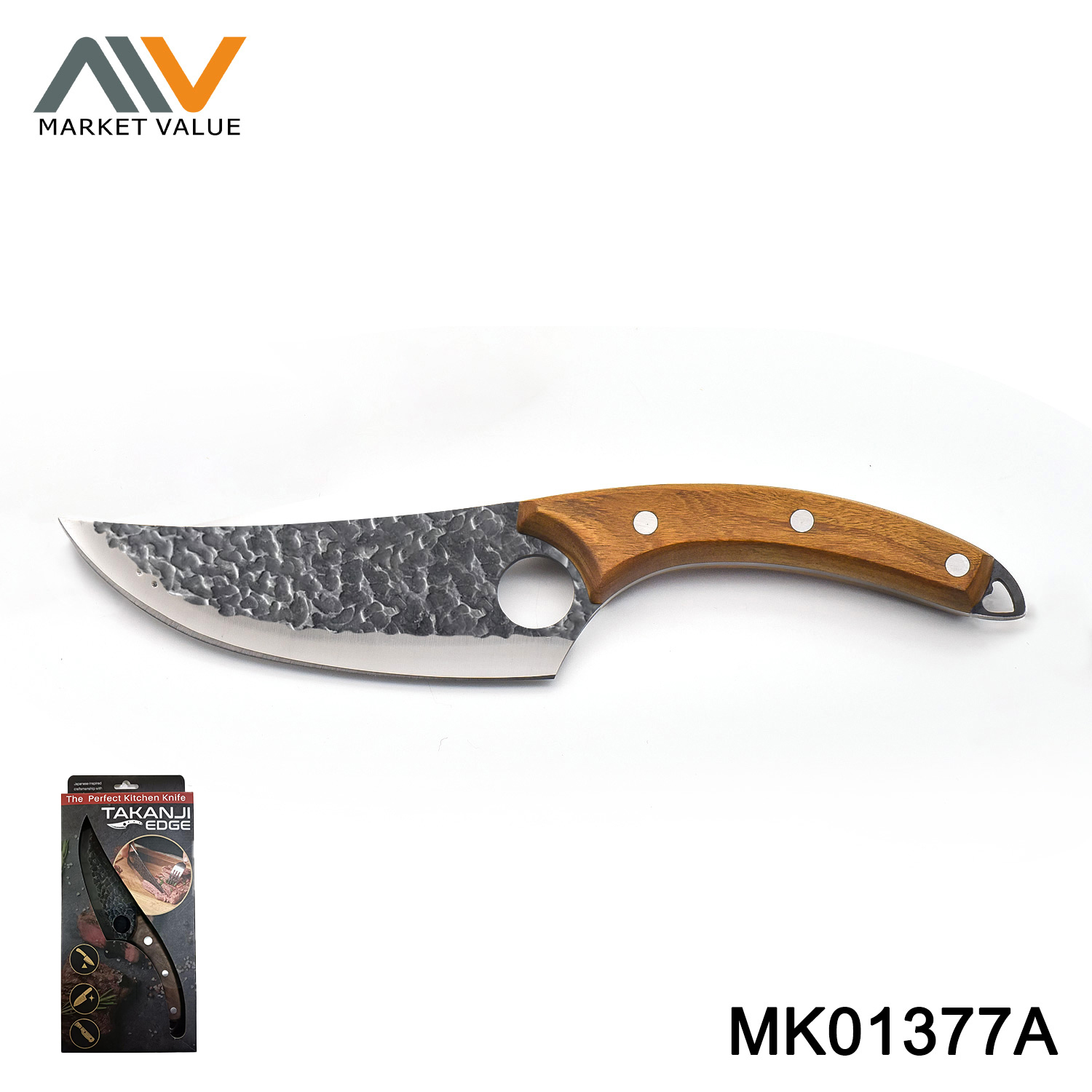 7" Meat Kinfe with PP Handle,Sandwich Card