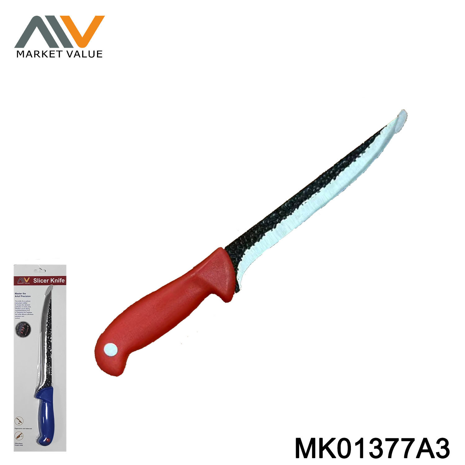 7" Meat Kinfe with PP Handle,Sandwich Card