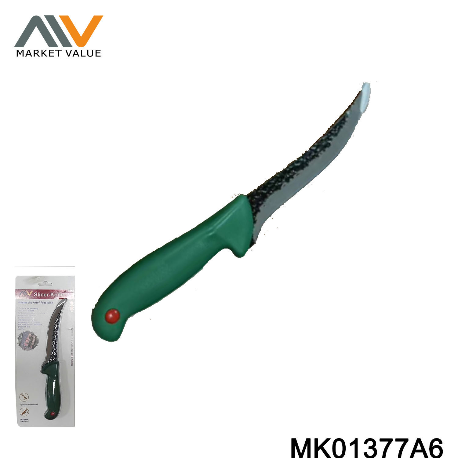7" Meat Kinfe with PP Handle,Sandwich Card