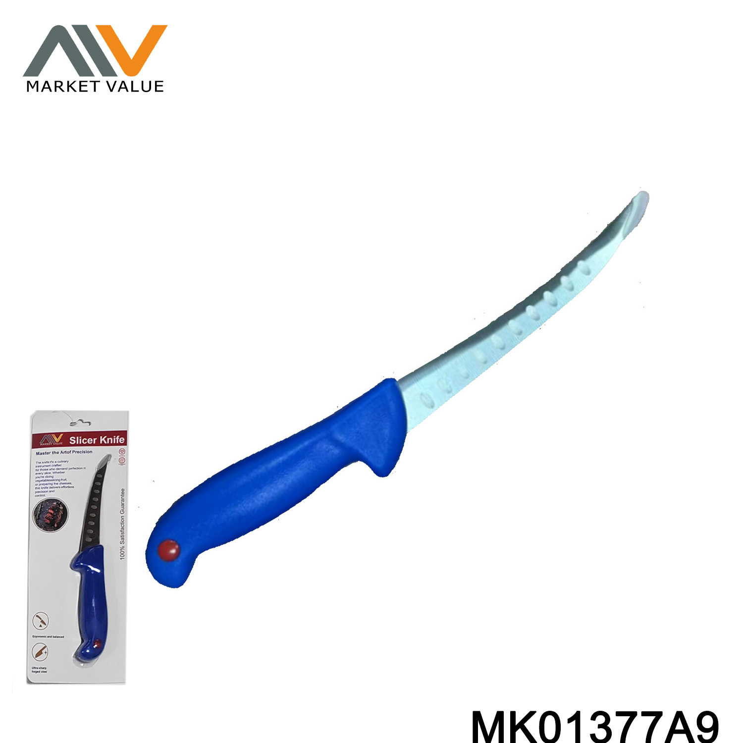 7" Meat Kinfe with PP Handle,Sandwich Card