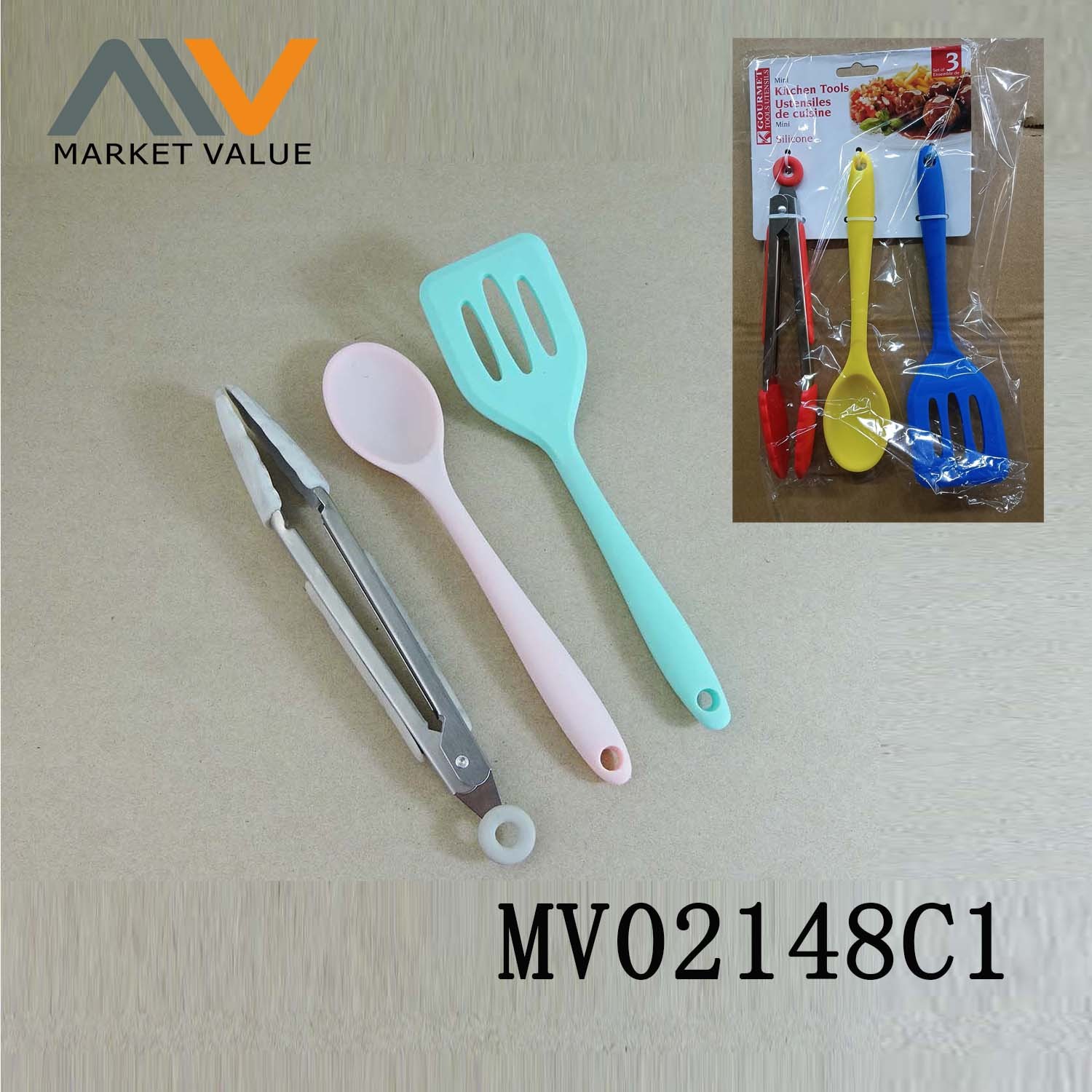2/3 PCS MINI SILICONE COOKING TOOLS METAL IN SIDE,T/C