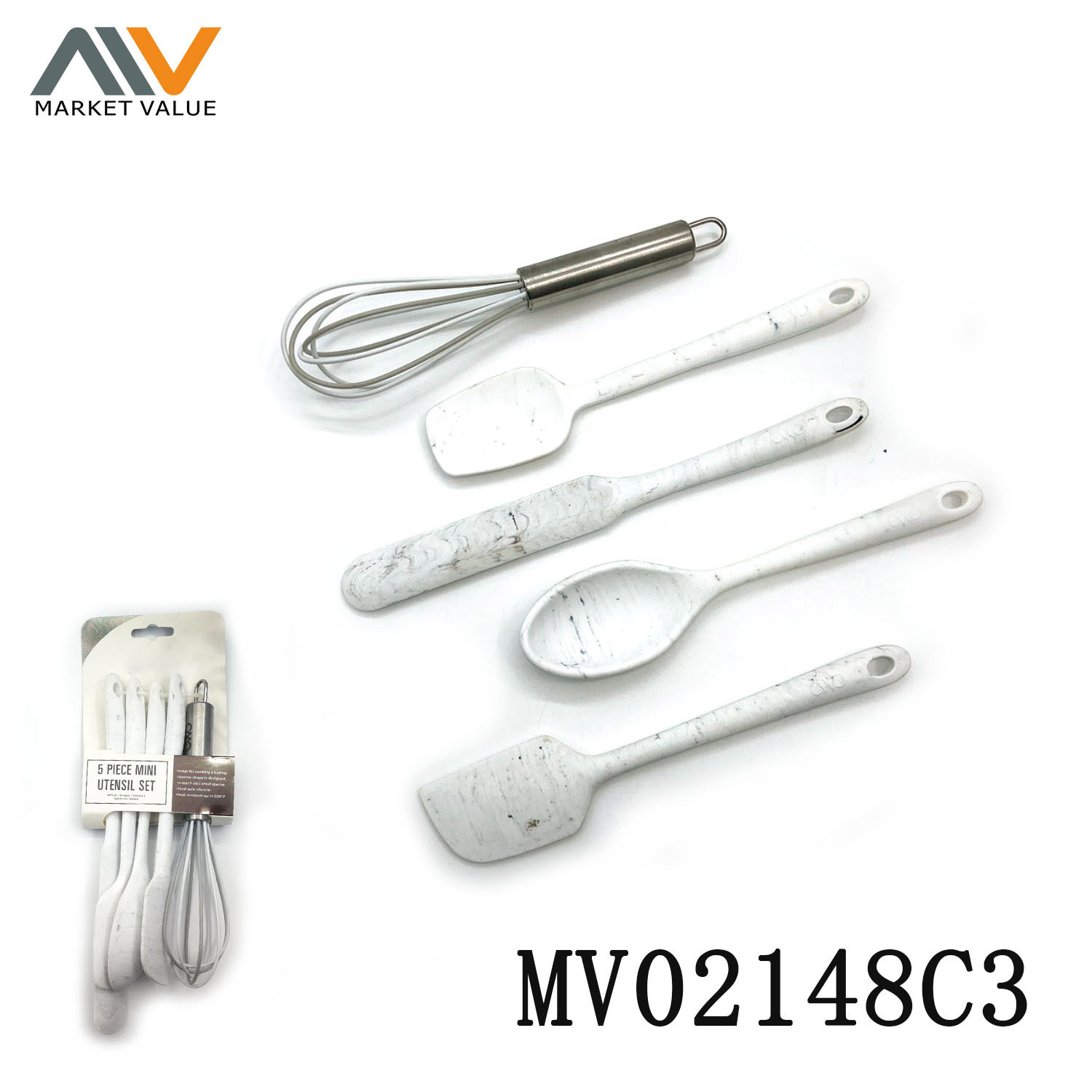2/3 PCS MINI SILICONE COOKING TOOLS METAL IN SIDE,T/C