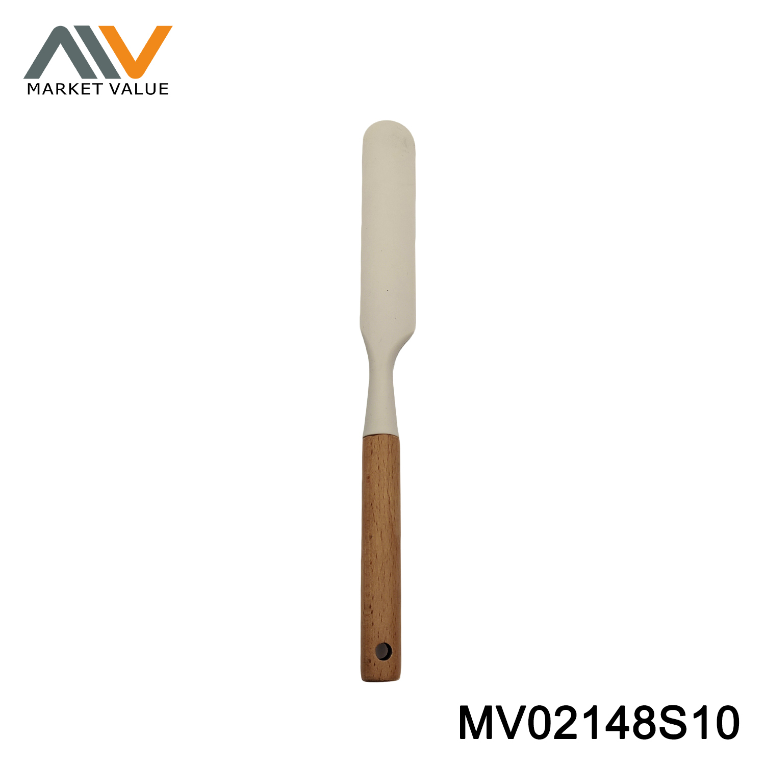 12" SPATULA SILICONE Beech Handle