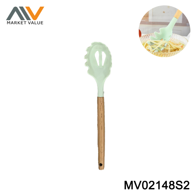 12" SPATULA SILICONE Beech Handle