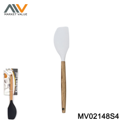 12" SPATULA SILICONE Beech Handle