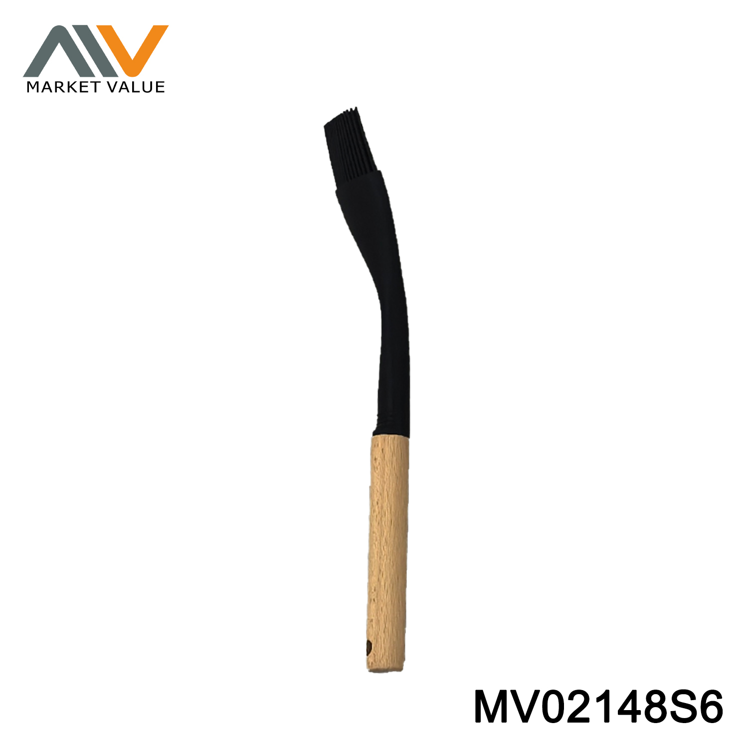12" SPATULA SILICONE Beech Handle