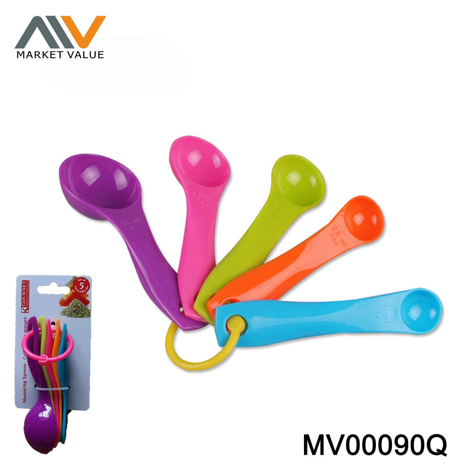 5PCS PLASTIC MEASURE SPOON TC