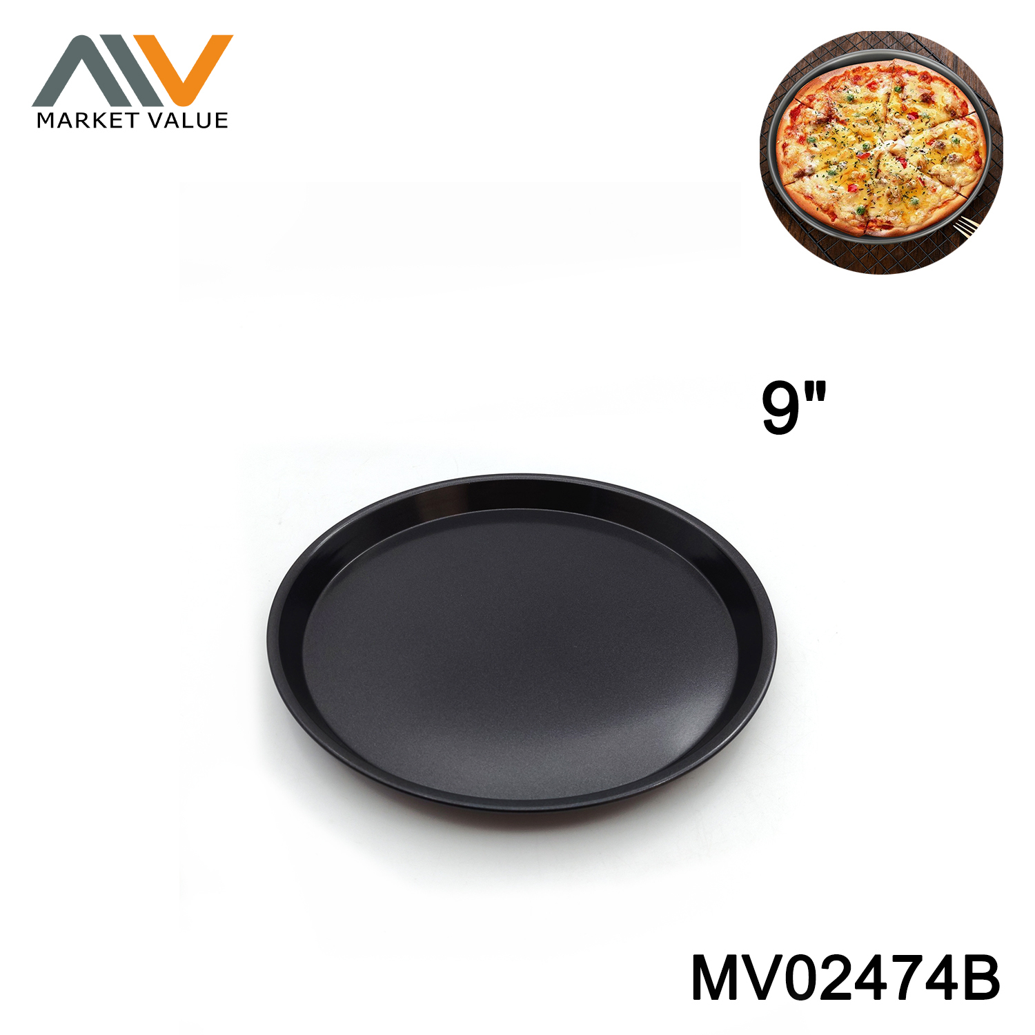 9" 10" 12" 14" carbon steel pizza pan