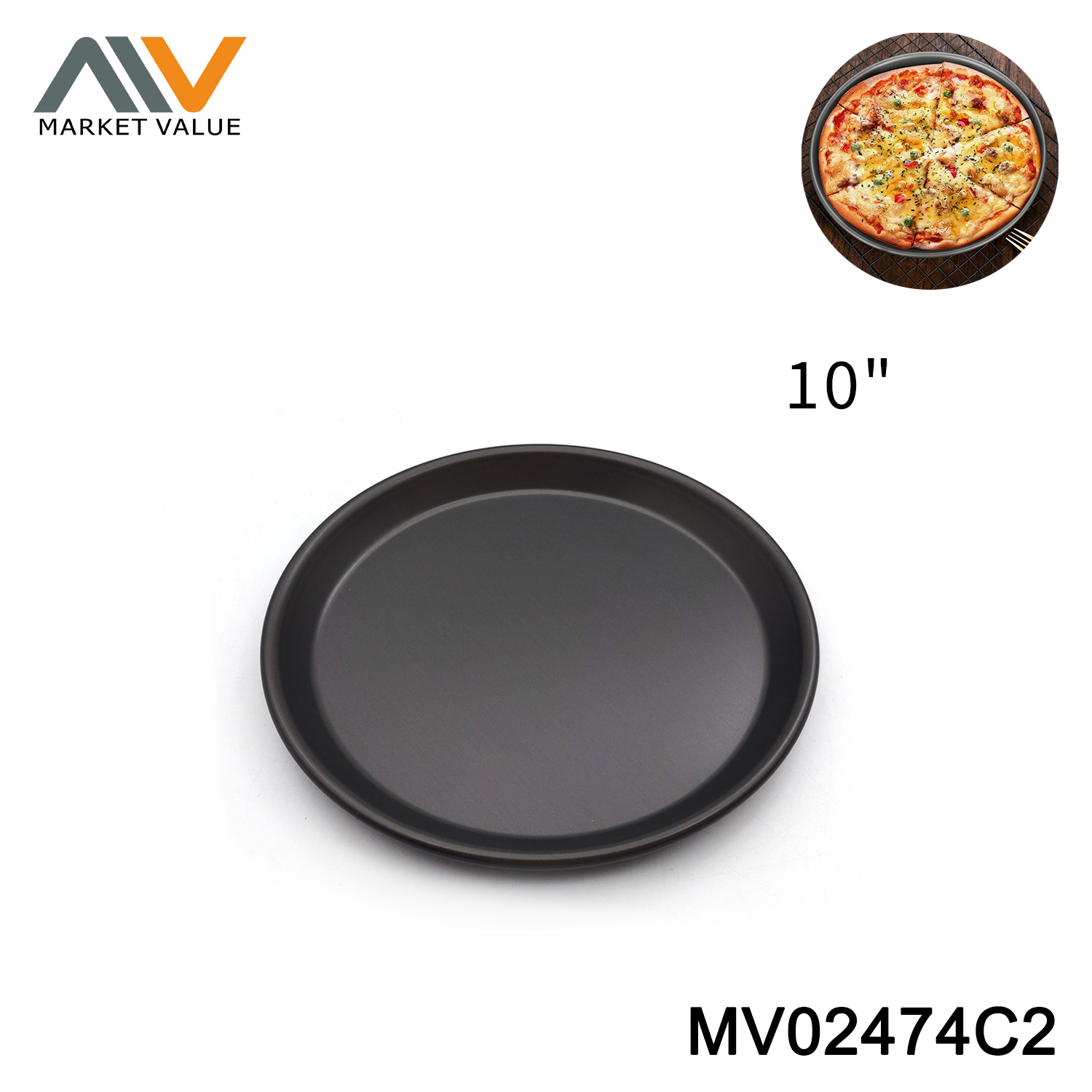 8" 10" 12" 12.75" NON-STICK COATING PIZZA PAN