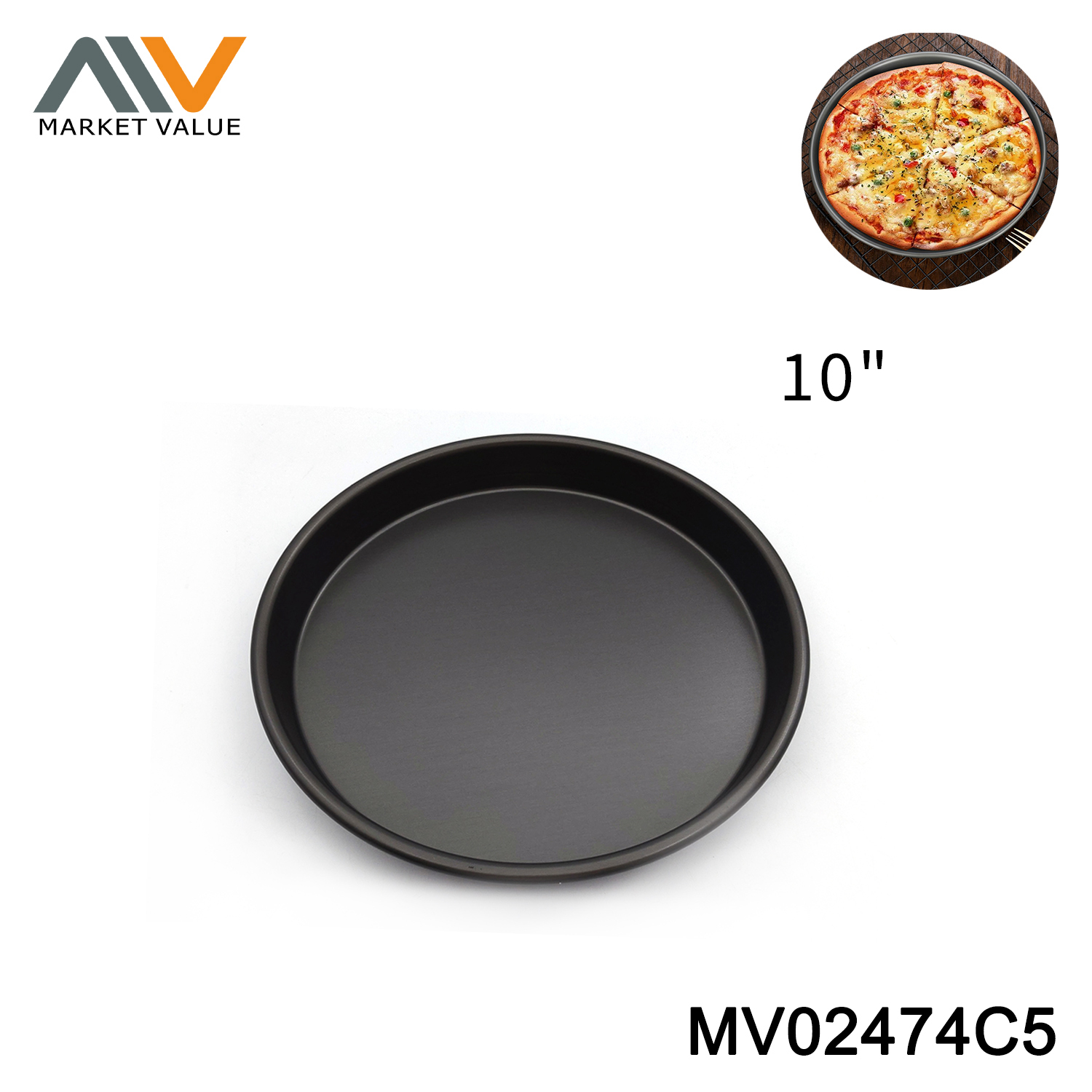 8" 10" 12" 12.75" NON-STICK COATING PIZZA PAN