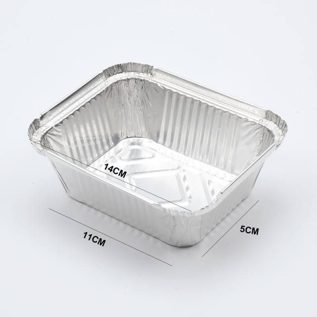 6PK Aluminum BBQ Pan Square in Polbag