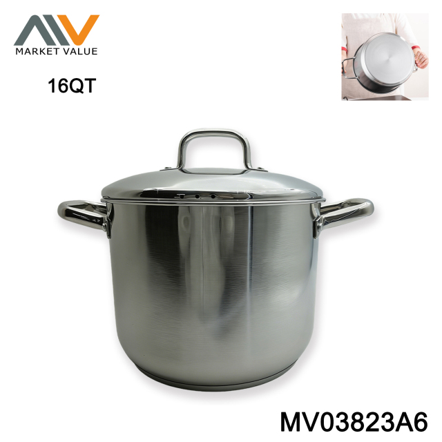 4.25L S/S CASSEROLE WITH GLASS LID,WHEEL CARD
