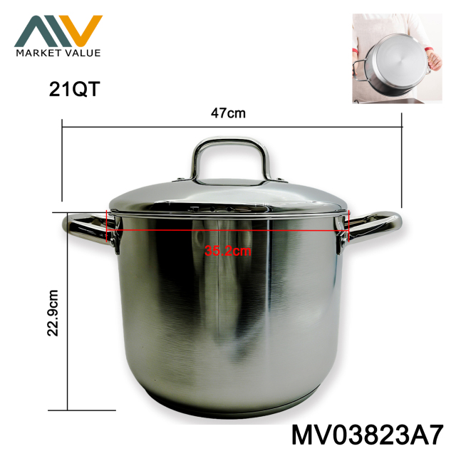 4.25L S/S CASSEROLE WITH GLASS LID,WHEEL CARD