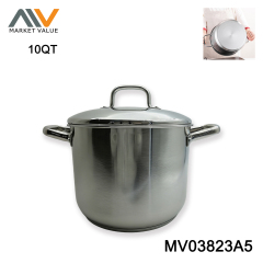 4.25L S/S CASSEROLE WITH GLASS LID,WHEEL CARD