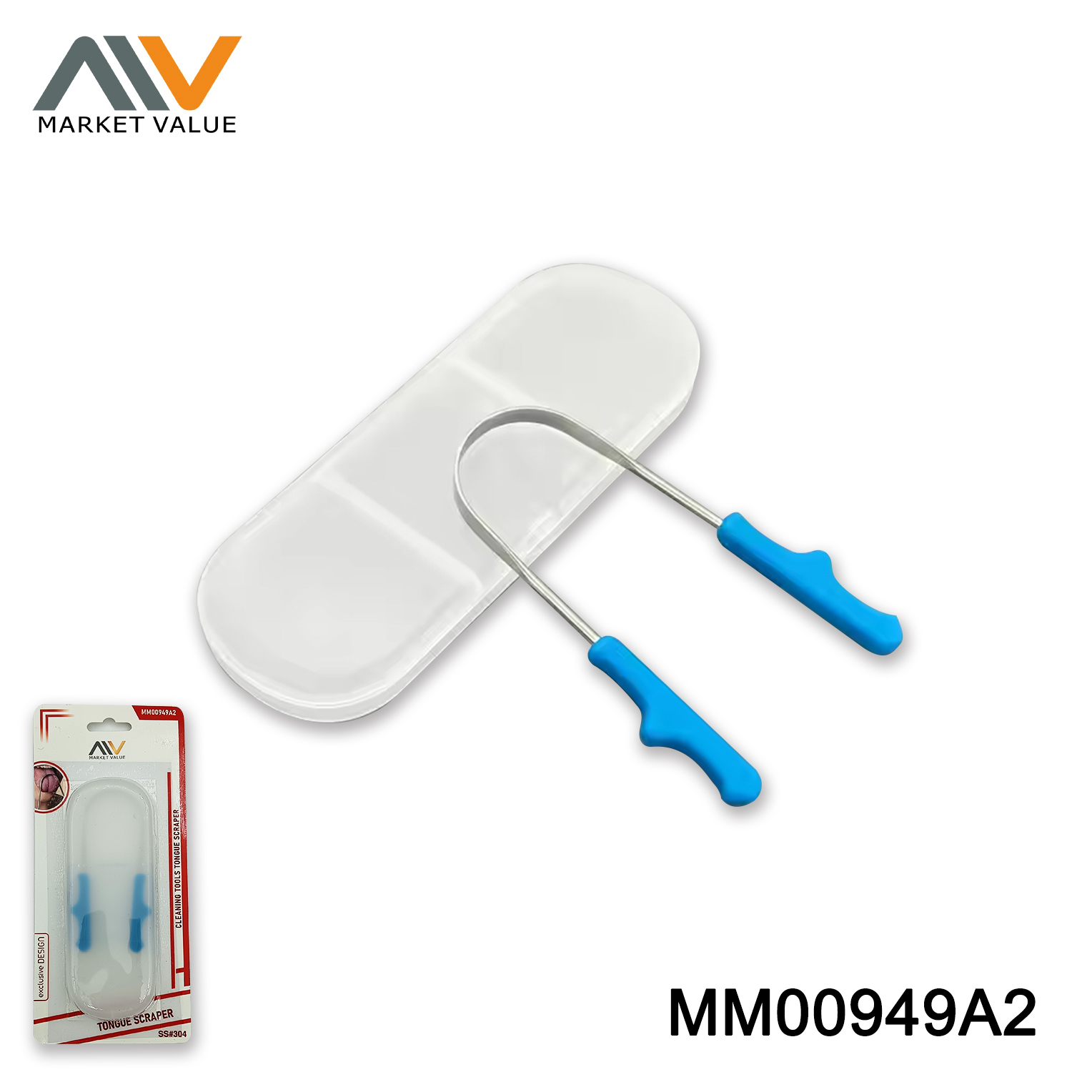 304 SS Tongue SCRAPER HANBER BLISTER