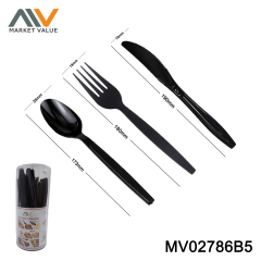 24/36/48/60 PCS 6.5"/7' Lightweight Plastic Spoon/Fork/Knife