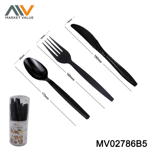24/36/48/60 PCS 6.5"/7' Lightweight Plastic Spoon/Fork/Knife