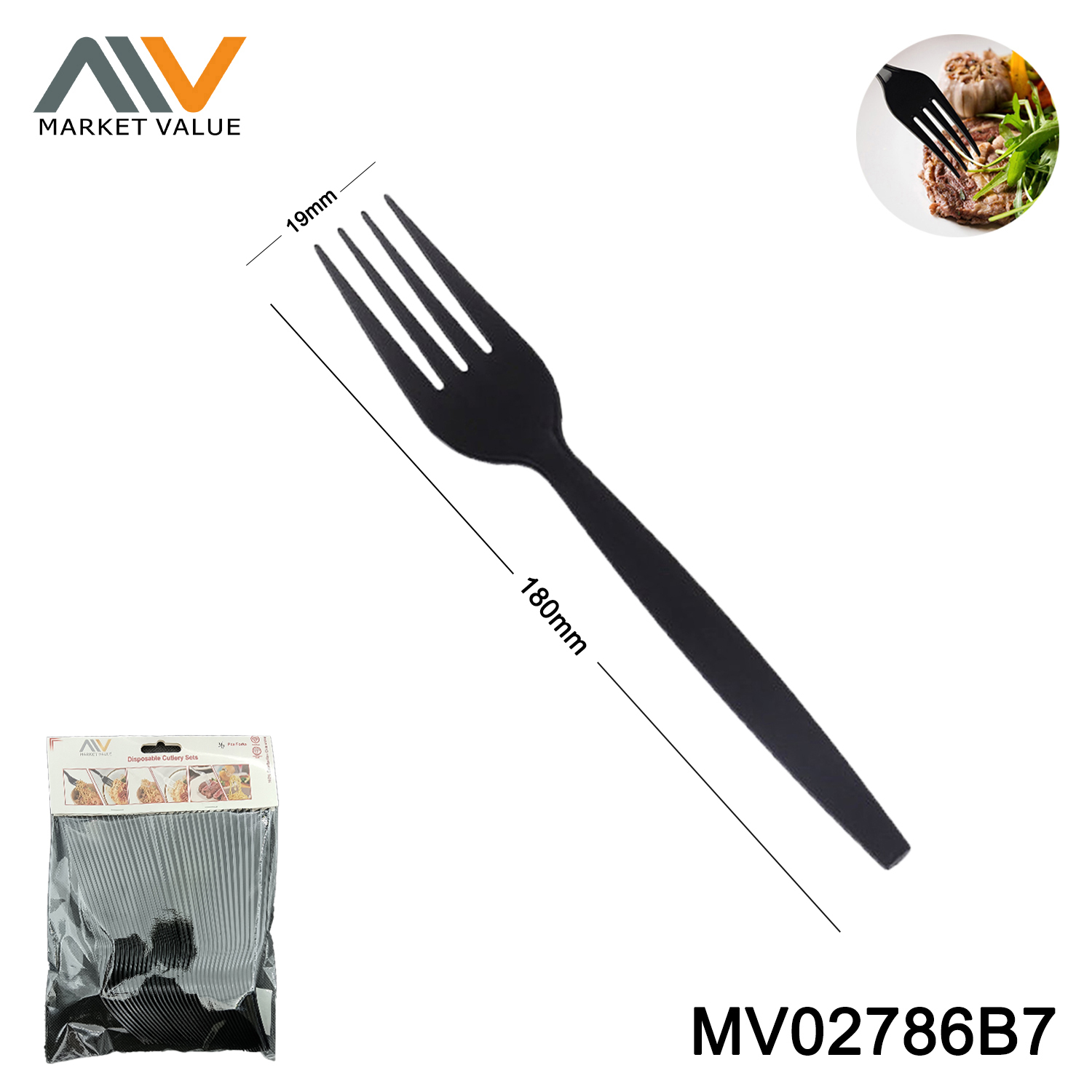 24/36/48/60 PCS 6.5"/7' Lightweight Plastic Spoon/Fork/Knife