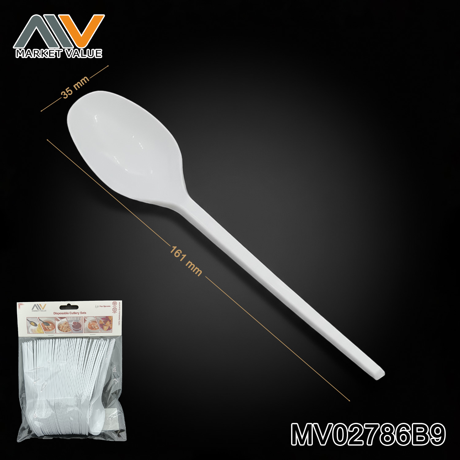 24/36/48/60 PCS 6.5"/7' Lightweight Plastic Spoon/Fork/Knife