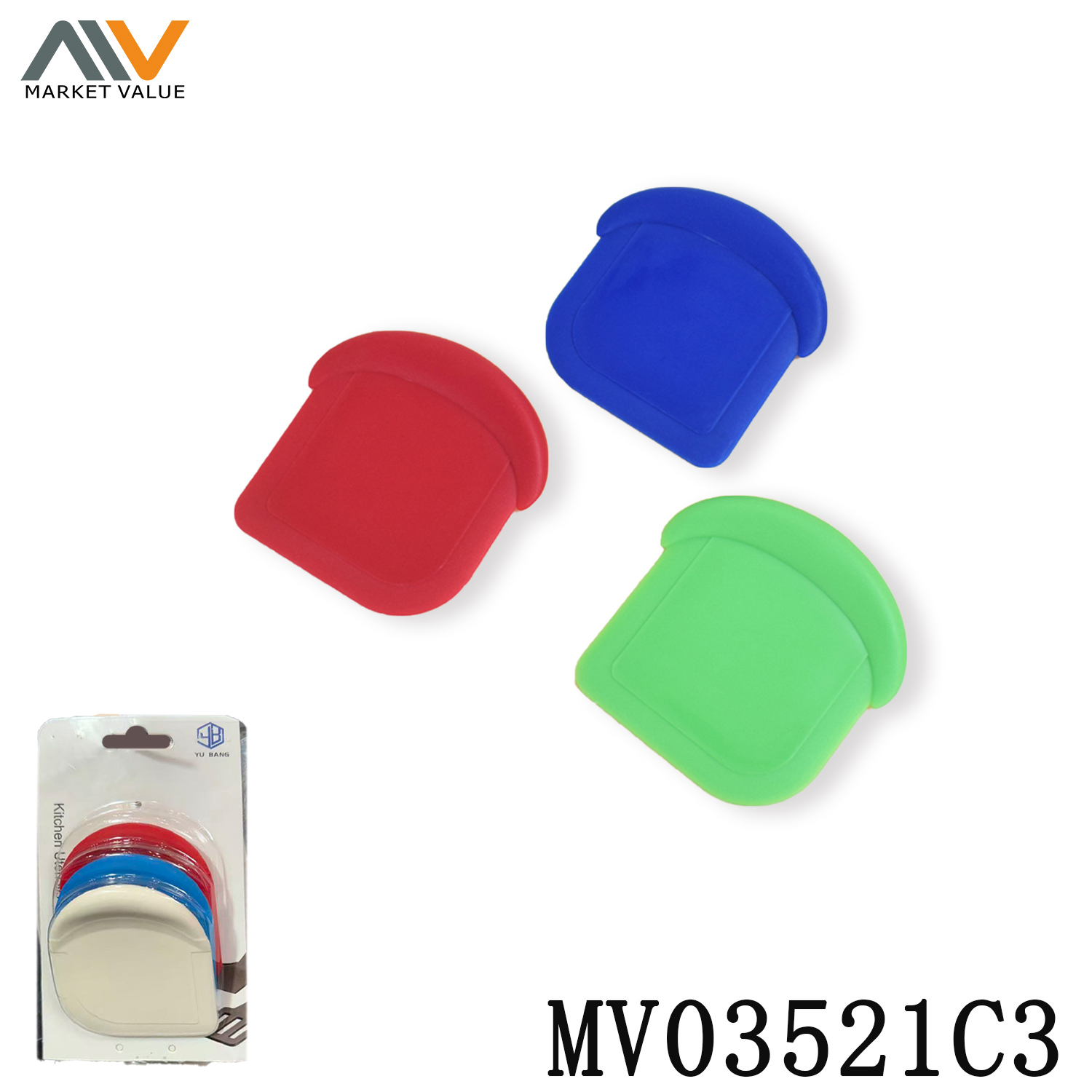 3PK Plastic Scraper BC