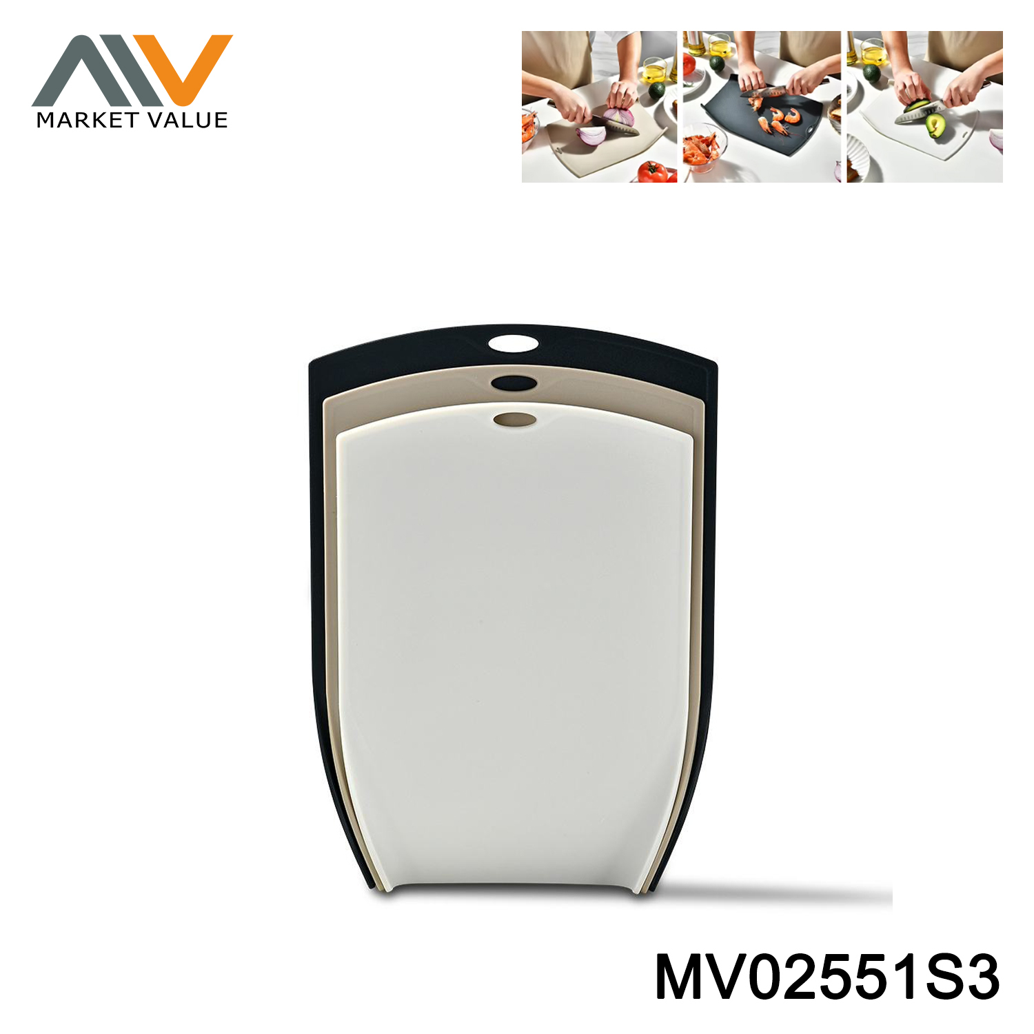 SET OF 3 PCS PP CUTTING