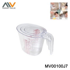 SETS OF 3PCS PLATIC MEASURE CUP