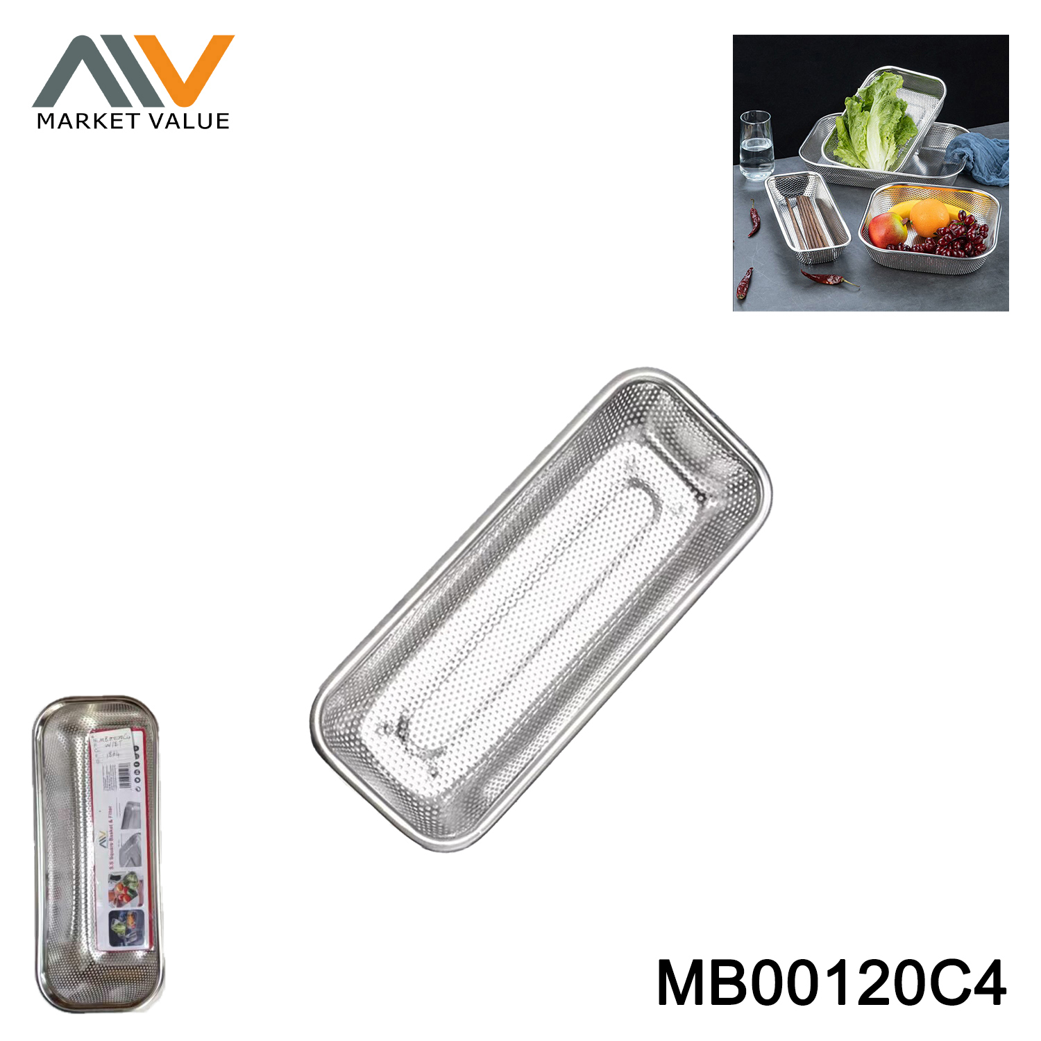 SS Crisper or Filter Basket Plate Hole Label