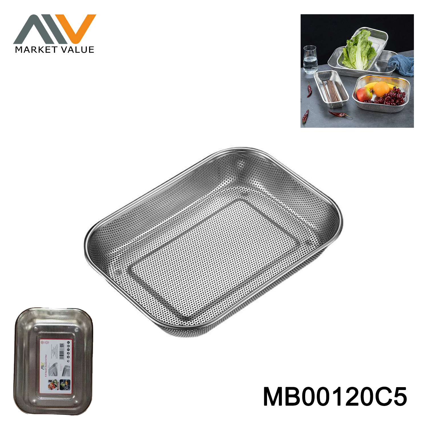 SS Crisper or Filter Basket Plate Hole Label
