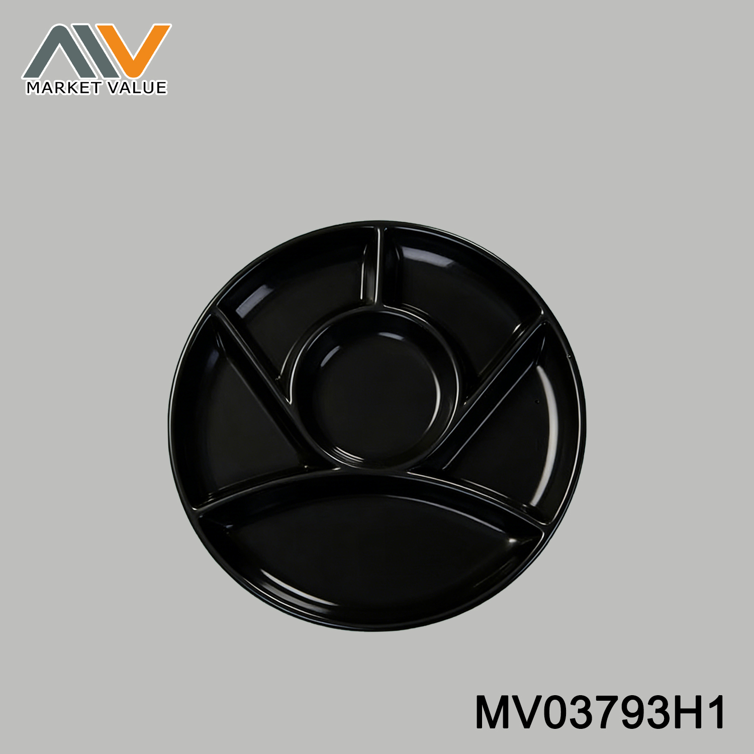 porcelain divided plates with 6 compartments