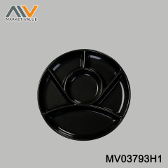 porcelain divided plates with 6 compartments