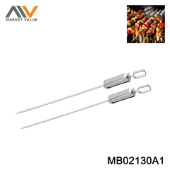 2PC SS 430 SKEWER WITH PUSHER TC