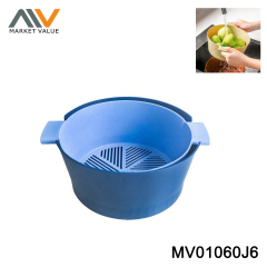 2PCS COLANDER & BOWL SET,IN POLYBAG
