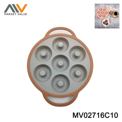 Silicone Round shape muffin mould 7pc W card