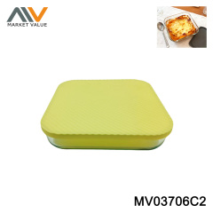 3L SQUARE GLASS BOWL IN BOX