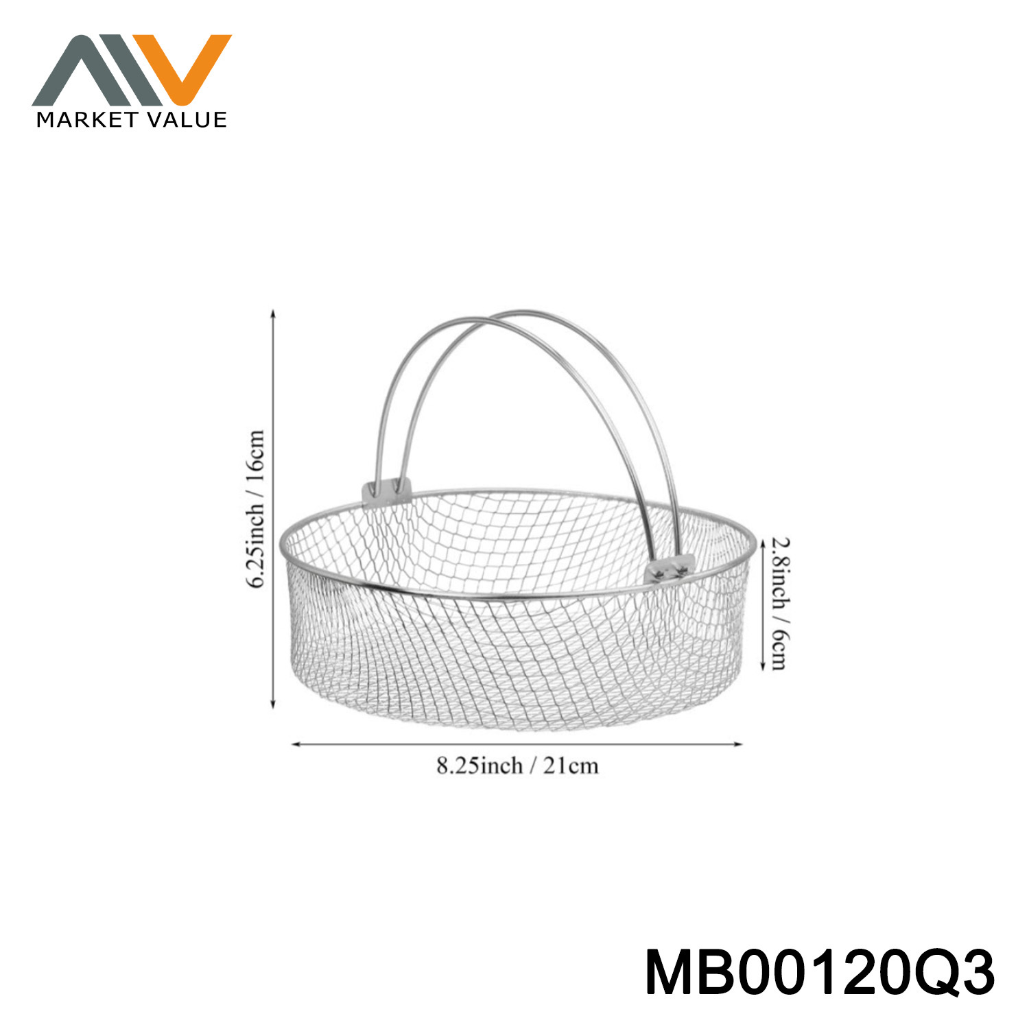 21CM Round Air Fryer Basket,TC
