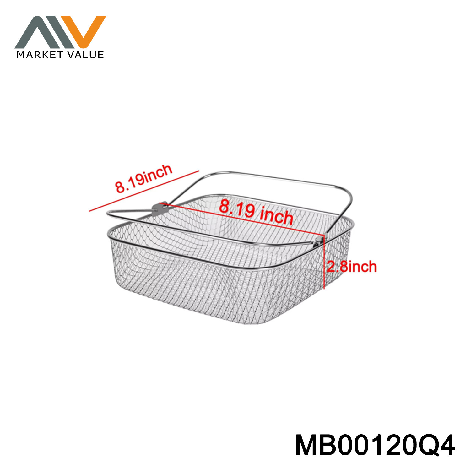 20*20CM Square Air Fryer Basket,TC