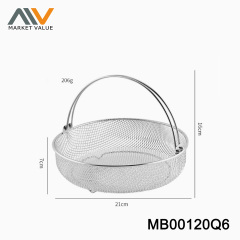 SS AIRFRY BASKET WITH HANDLE TAG