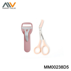 2 Pcs Beauty Eyelash & Eyebrow Scissors